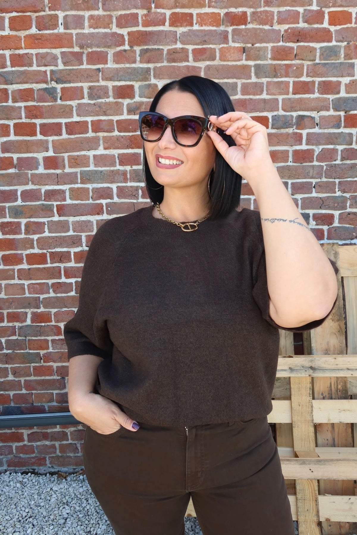 Pull Simoni Marron - Carmakoma