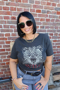 T-shirt Lucy Black / Wild - Carmakoma