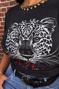 T-shirt Lucy Black / Wild - Carmakoma