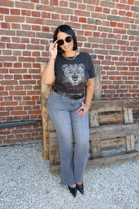 T-shirt Lucy Black / Wild - Carmakoma