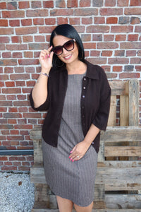 Cardigan Macey Marron  - Carmakoma
