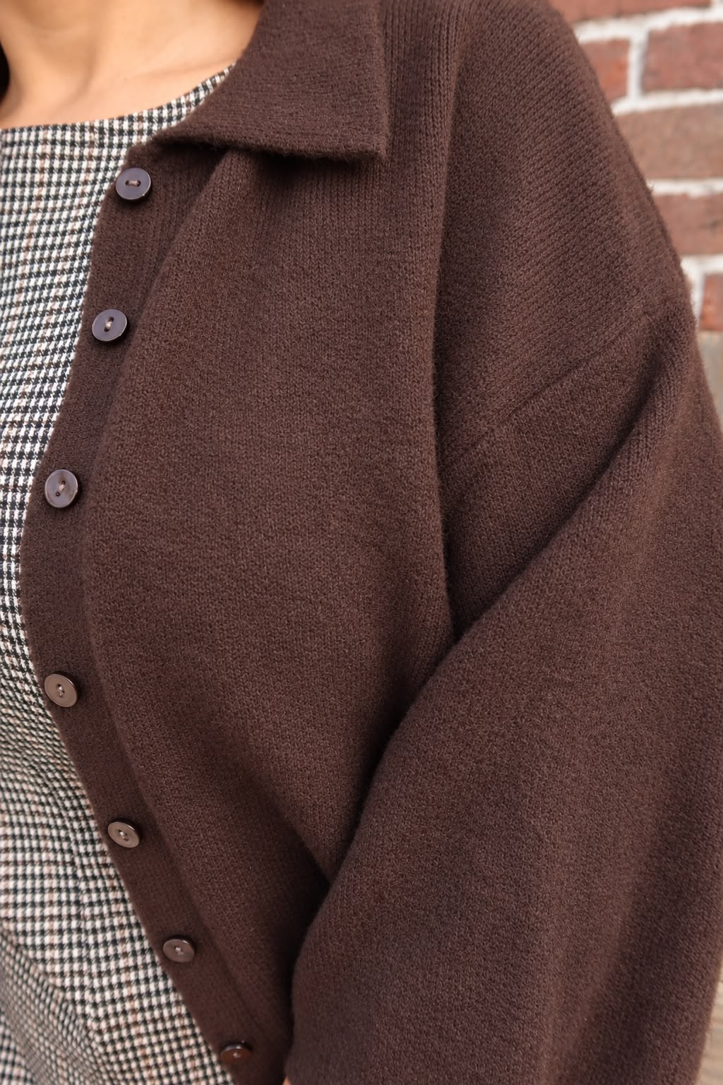 Cardigan Macey Marron  - Carmakoma