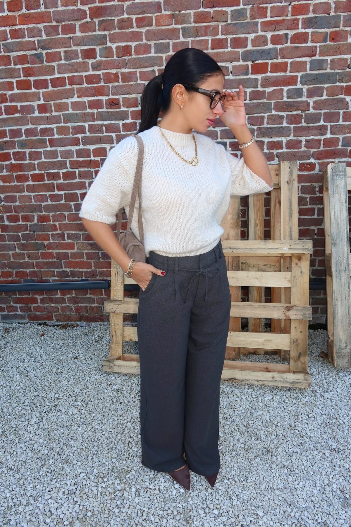 Pull Dicte Beige - JDY