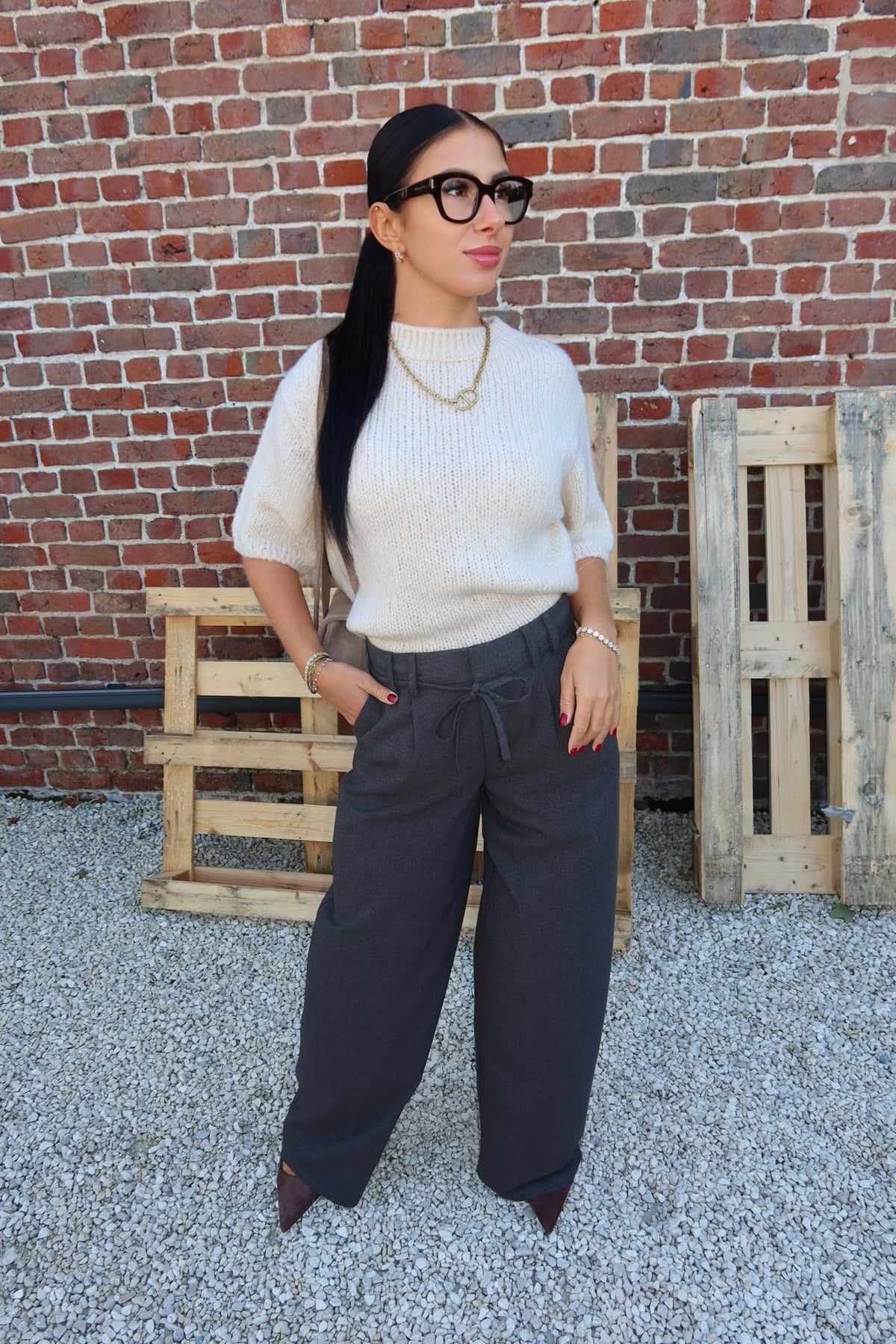 Pull Dicte Beige - JDY