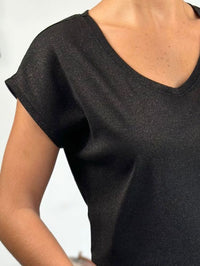 T-shirt Silvery Noir
