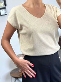 T-shirt Silvery Beige