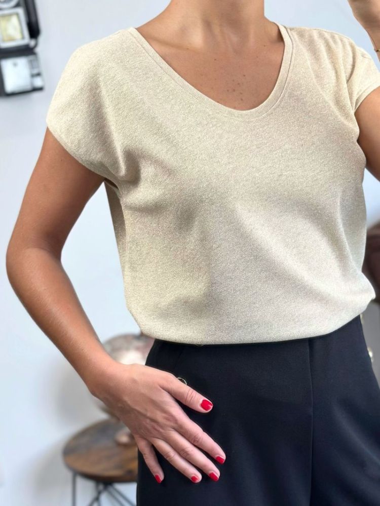 T-shirt Silvery Beige