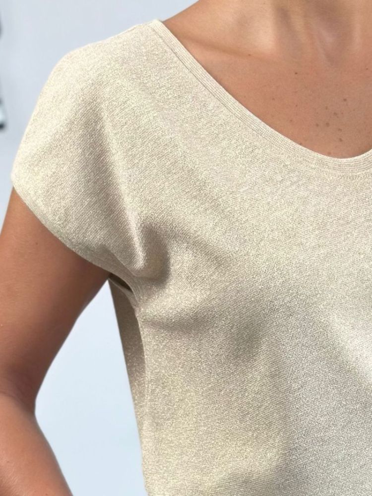 T-shirt Silvery Beige