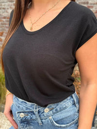 T-shirt Billo Black / Lurex b