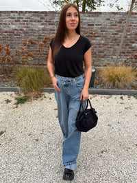 T-shirt Billo Black / Lurex b