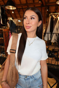 Pull Bodil Blanc