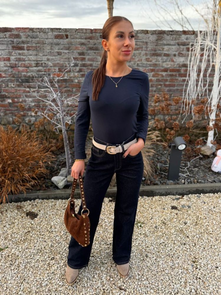 Blouse Kiss Bleu marine