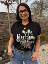 T-shirt Payton Black / Botanic