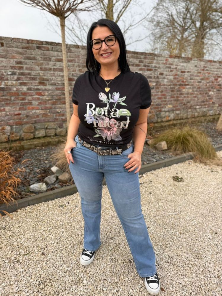 T-shirt Payton Black / Botanic