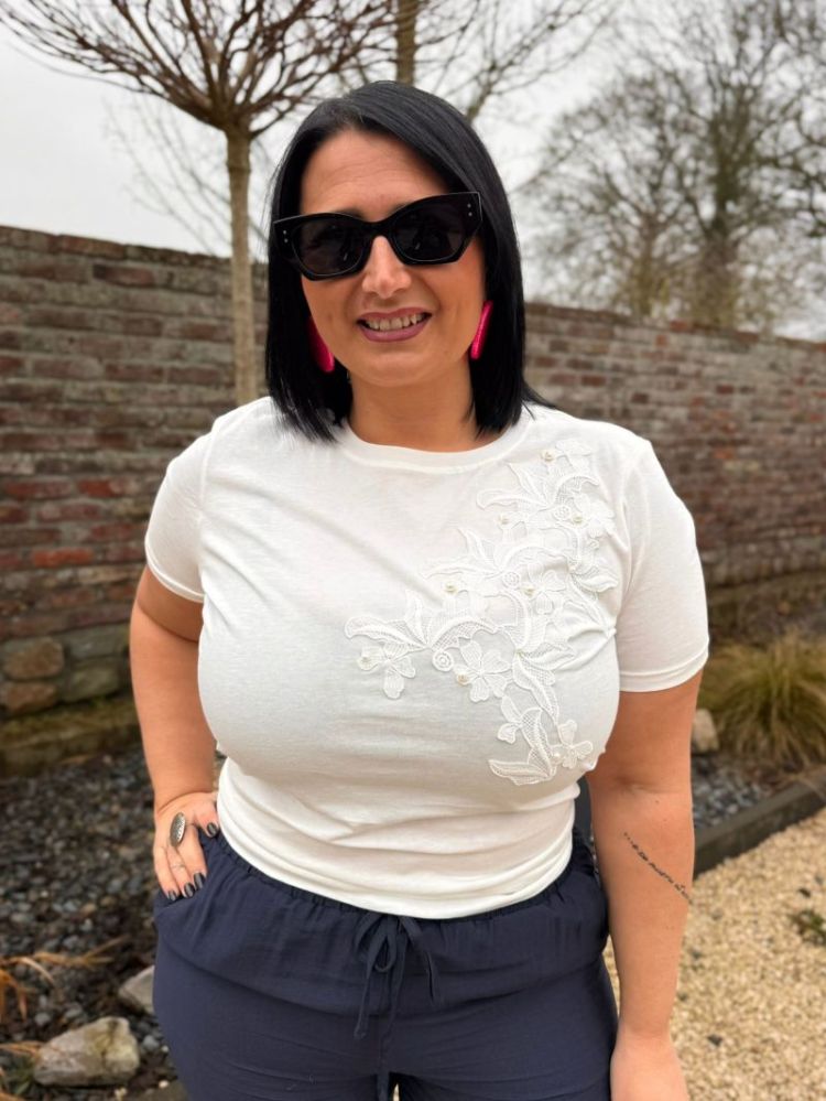 T-shirt Danielle Blanc