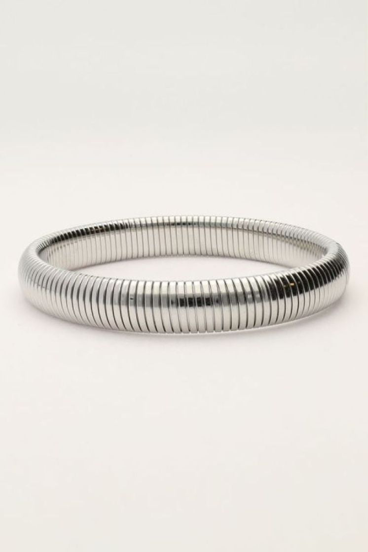 Bracelet jonc Bold midi élastique Argenté