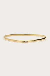 Bracelet jonc Love mini strass Doré