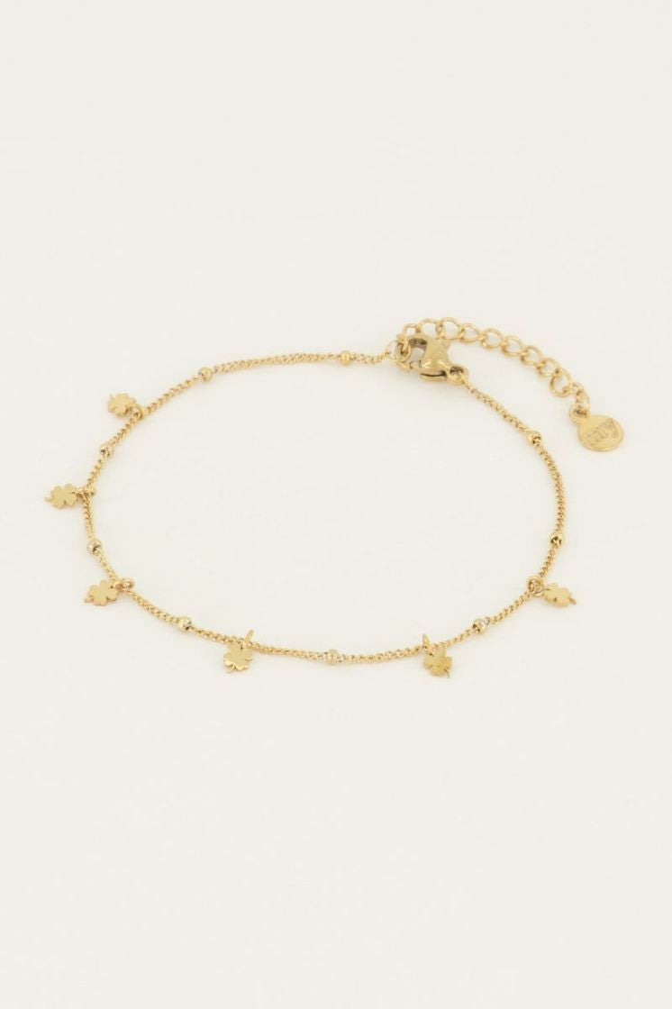 Bracelet trèfles Doré