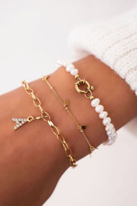 Bracelet trèfles Doré