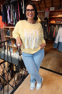 Sweat Sandy Jaune