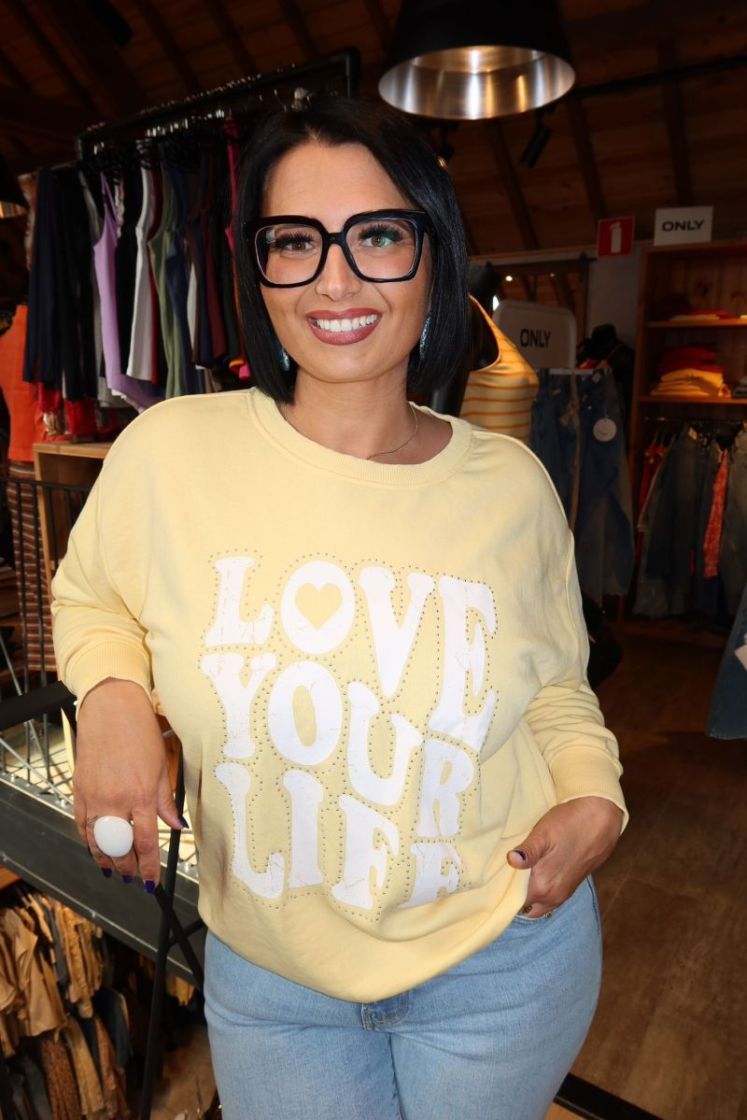 Sweat Sandy Jaune