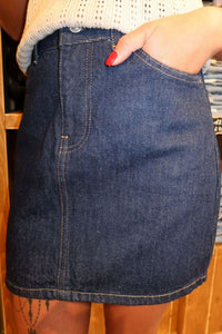 Jupe Stella Dark blue denim