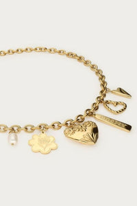 Collier à charms Botanical "art of summer" Doré