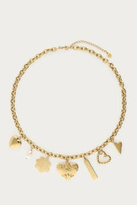 Collier à charms Botanical "art of summer" Doré