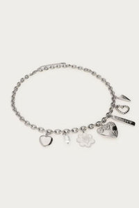 Collier à charms Botanical "art of summer" Argenté