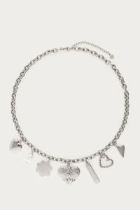 Collier à charms Botanical "art of summer" Argenté