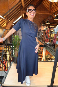 Robe Jeanne Bleu marine