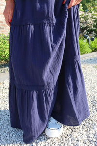 Jupe Tohime Bleu marine