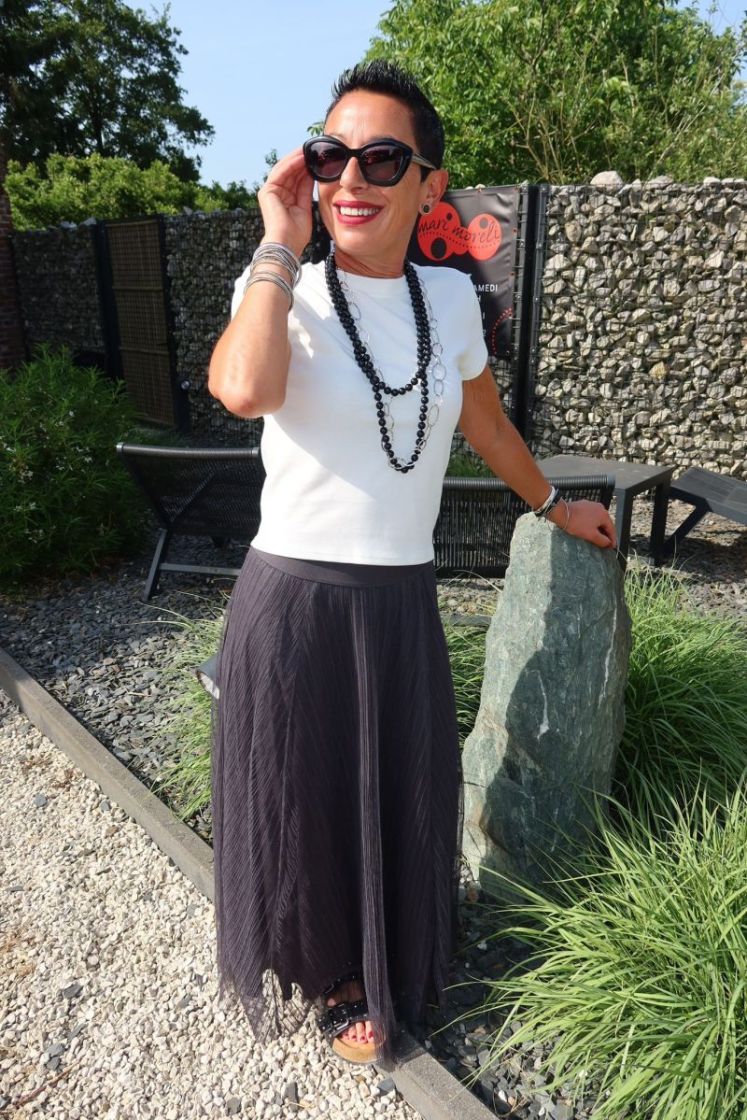 Jupe Lavina Gris foncé