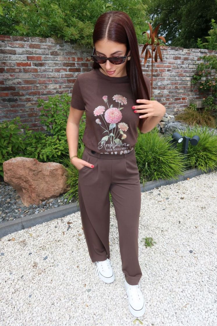 T-shirt Lucy Marron Coffee B