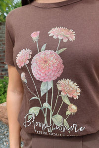 T-shirt Lucy Marron Coffee B