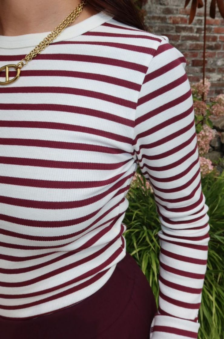 Blouse Lucky Ligne bordeau