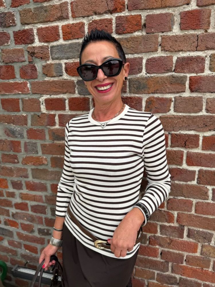 Blouse Lucky Ligne choco