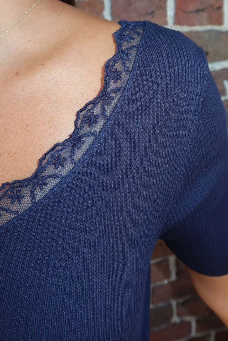 Blouse Nanna Bleu marine