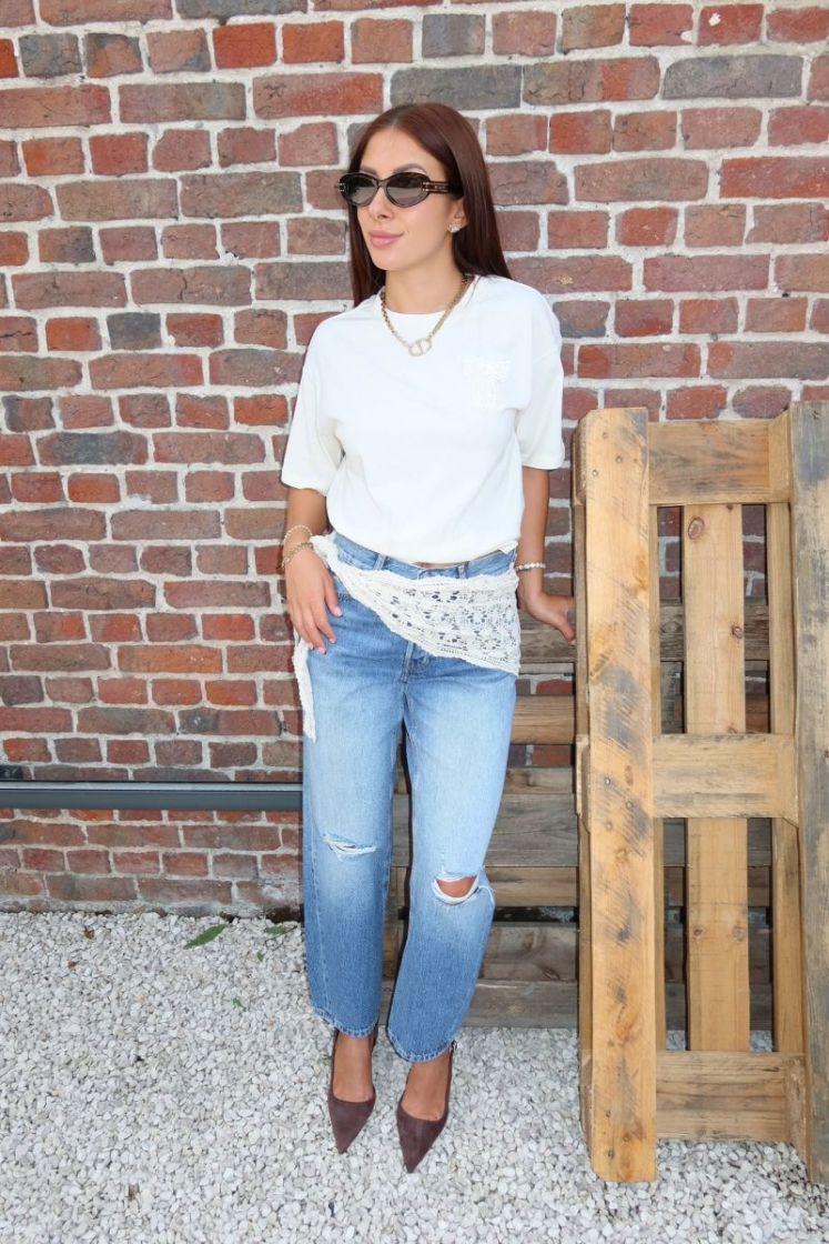 T-shirt Milou Blanc