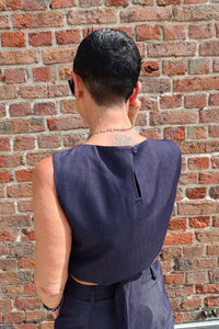 Top Theodora Dark blue