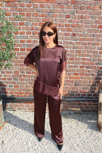 T-shirt Indona Marron