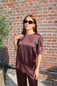 T-shirt Indona Marron