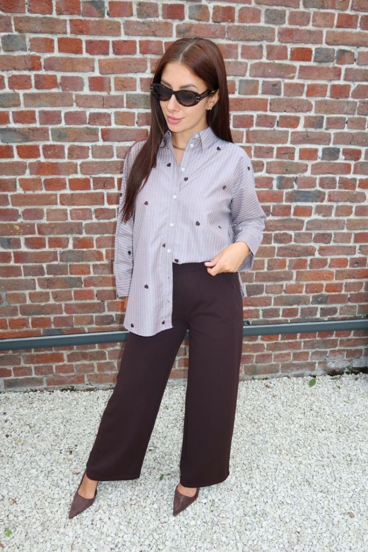 Chemise New Lina Coffee bean / S