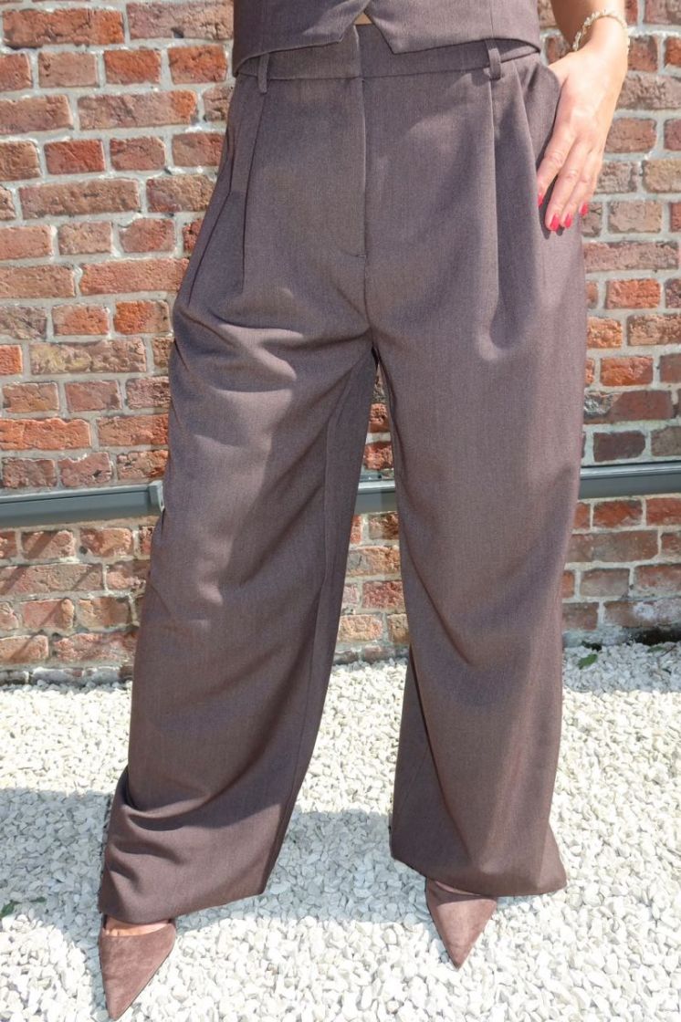 Pantalon Hattie Marron