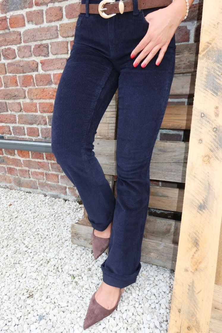 Pantalon Mary Bleu marine