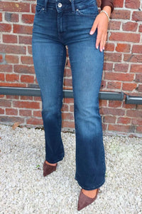 Jean's Blush Mid Flared Blue dark denim