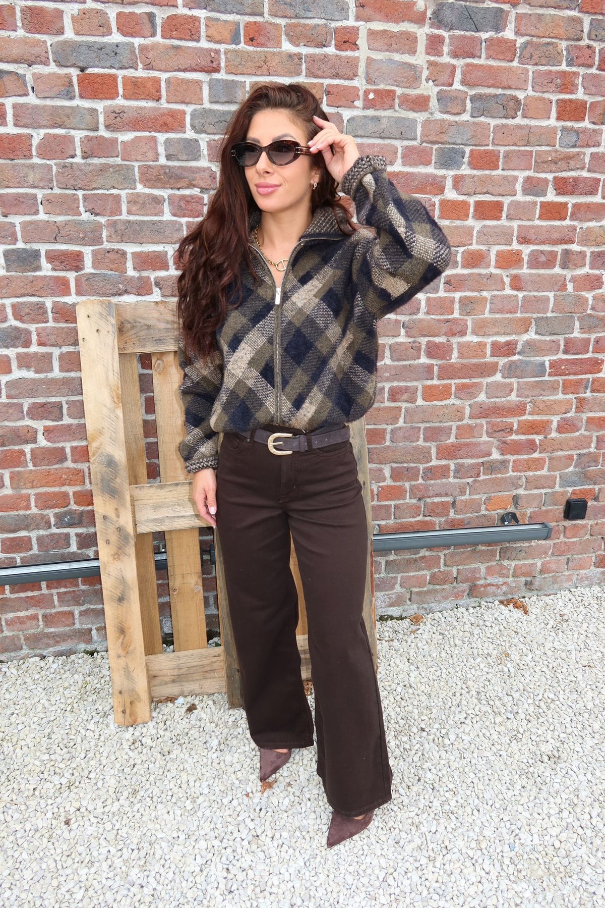 Gilet Maroon Kaki