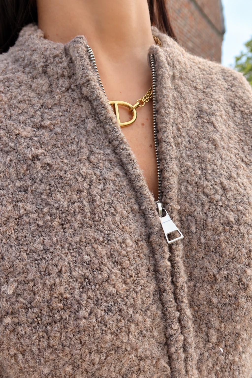 Gilet Bouble Marron - Only