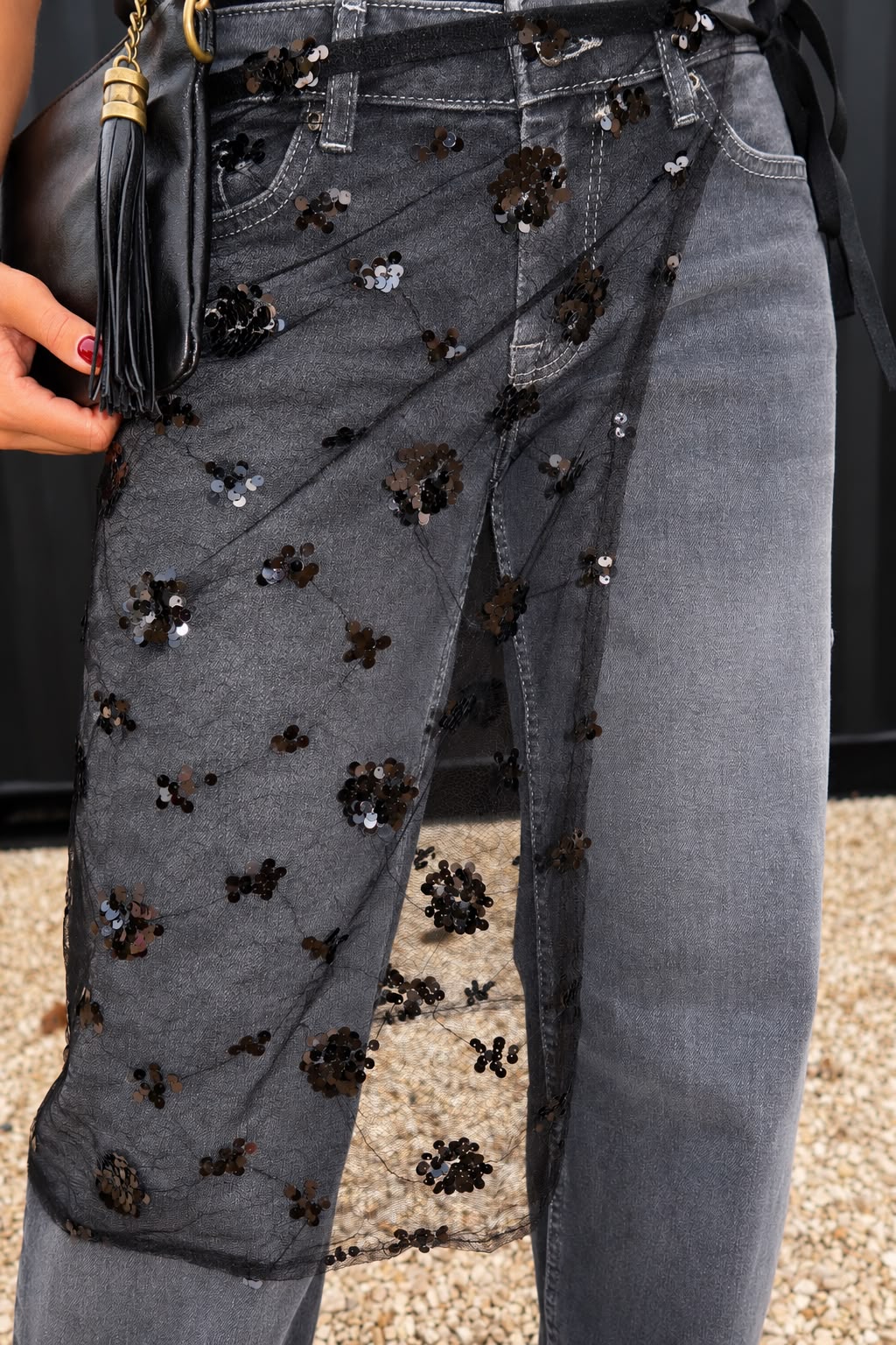 Foulard Cordelia Black Skirt - Pieces