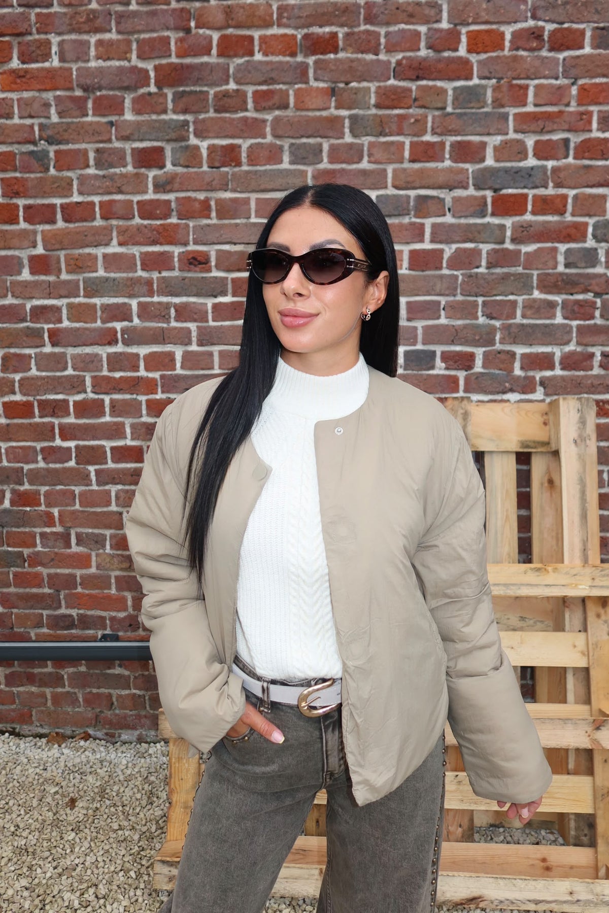 Veste Elma Taupe - Only